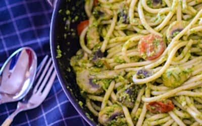 SPINACH PESTO SPAGHETTI